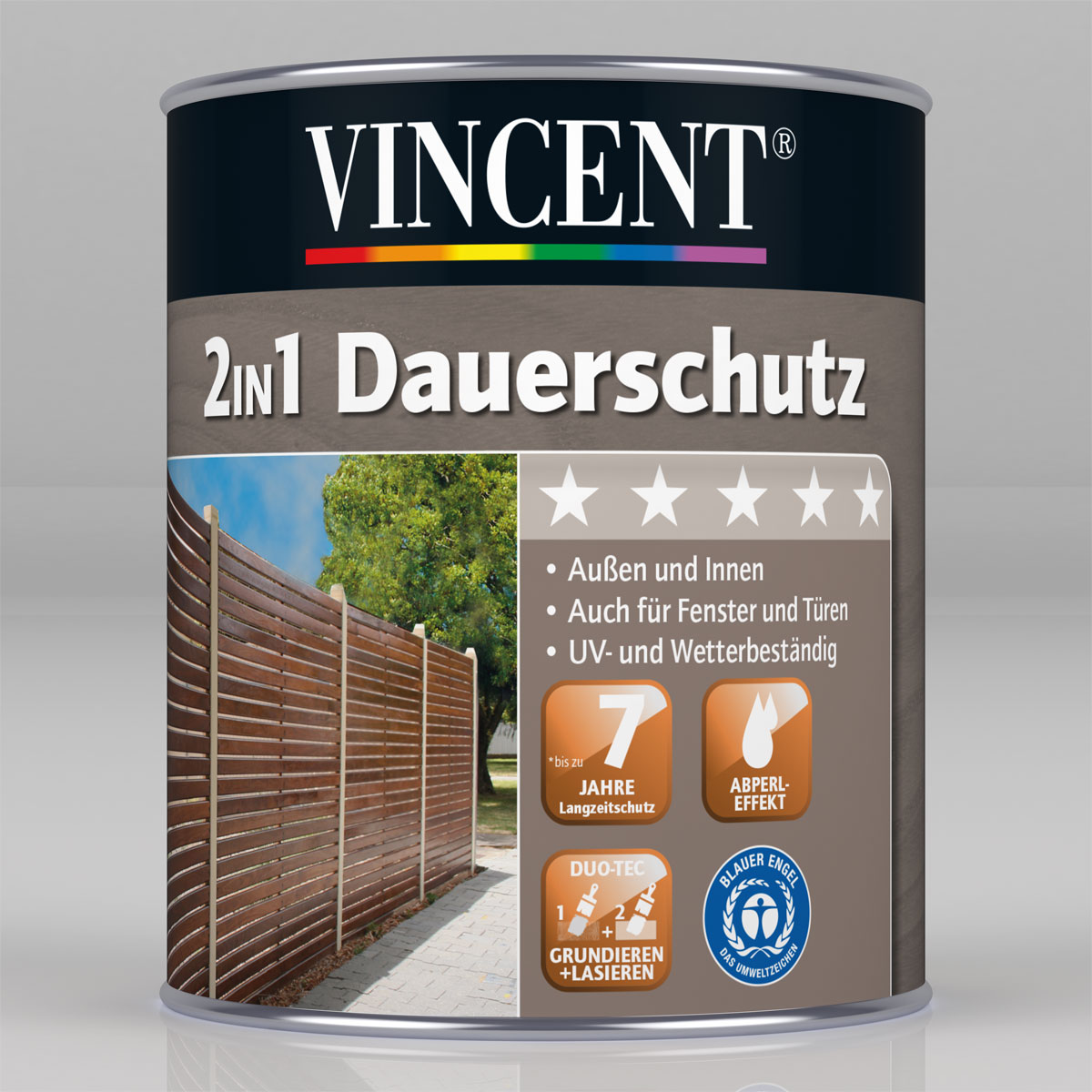 Vincent 2in1 Dauerschutz Palisander 2,5 L