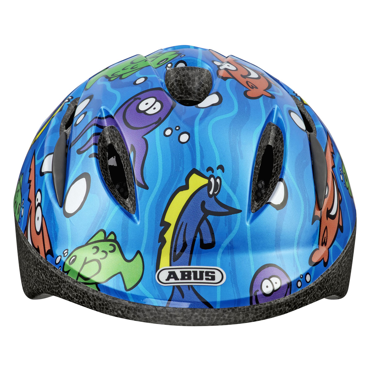 Abus Kinder-Fahrradhelm Kids blau Größe M Bild 2