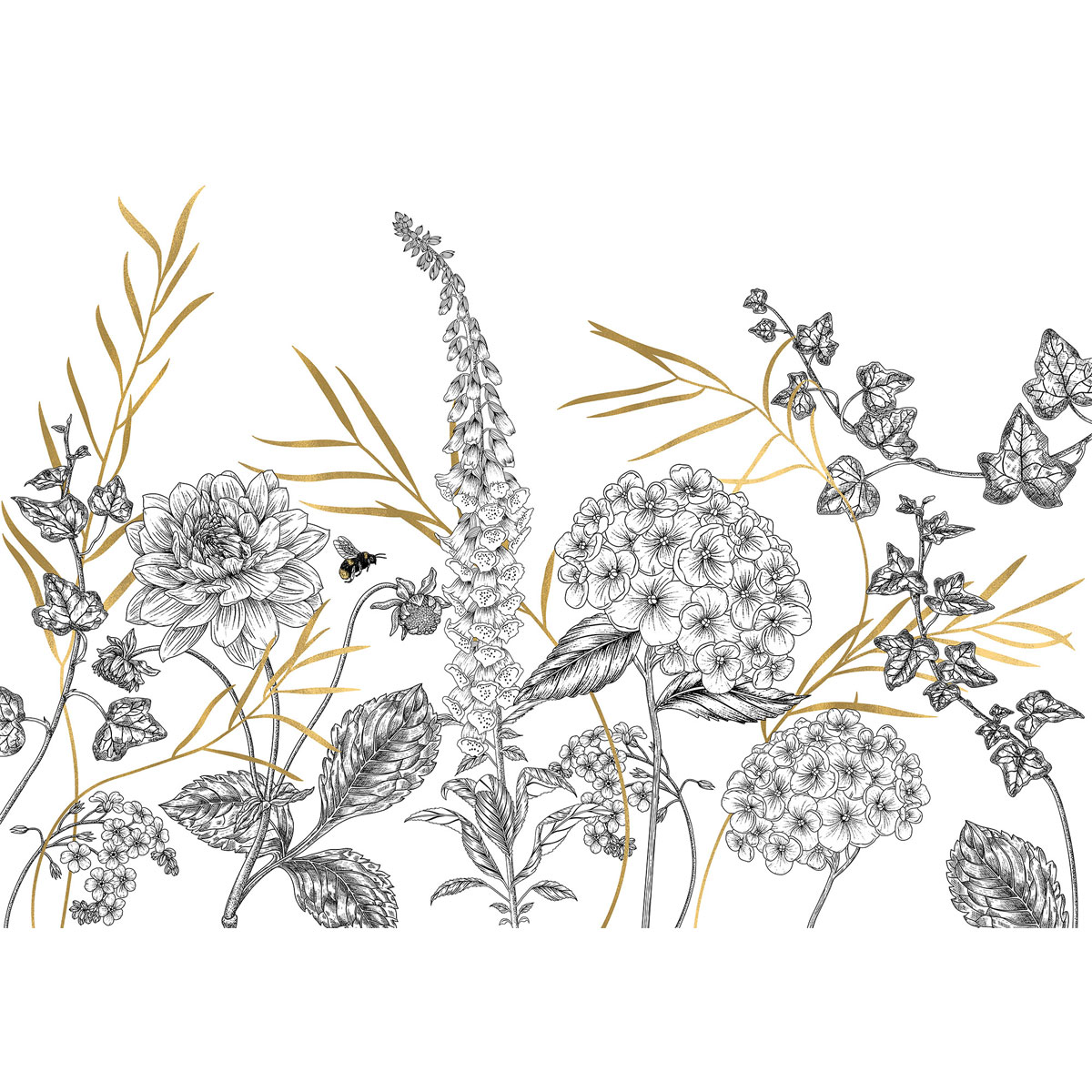 Komar  Vlies Fototapete Bumble Bee 400x280 cm Bild 2