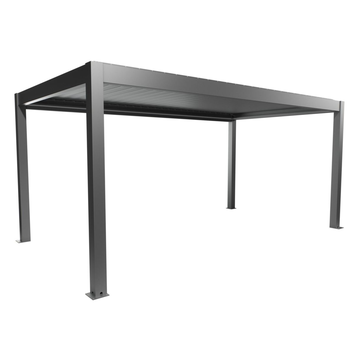 Biohort Pergola Gr. 5,5x3 quarzgrau-met 552,5x 312x 264 cm