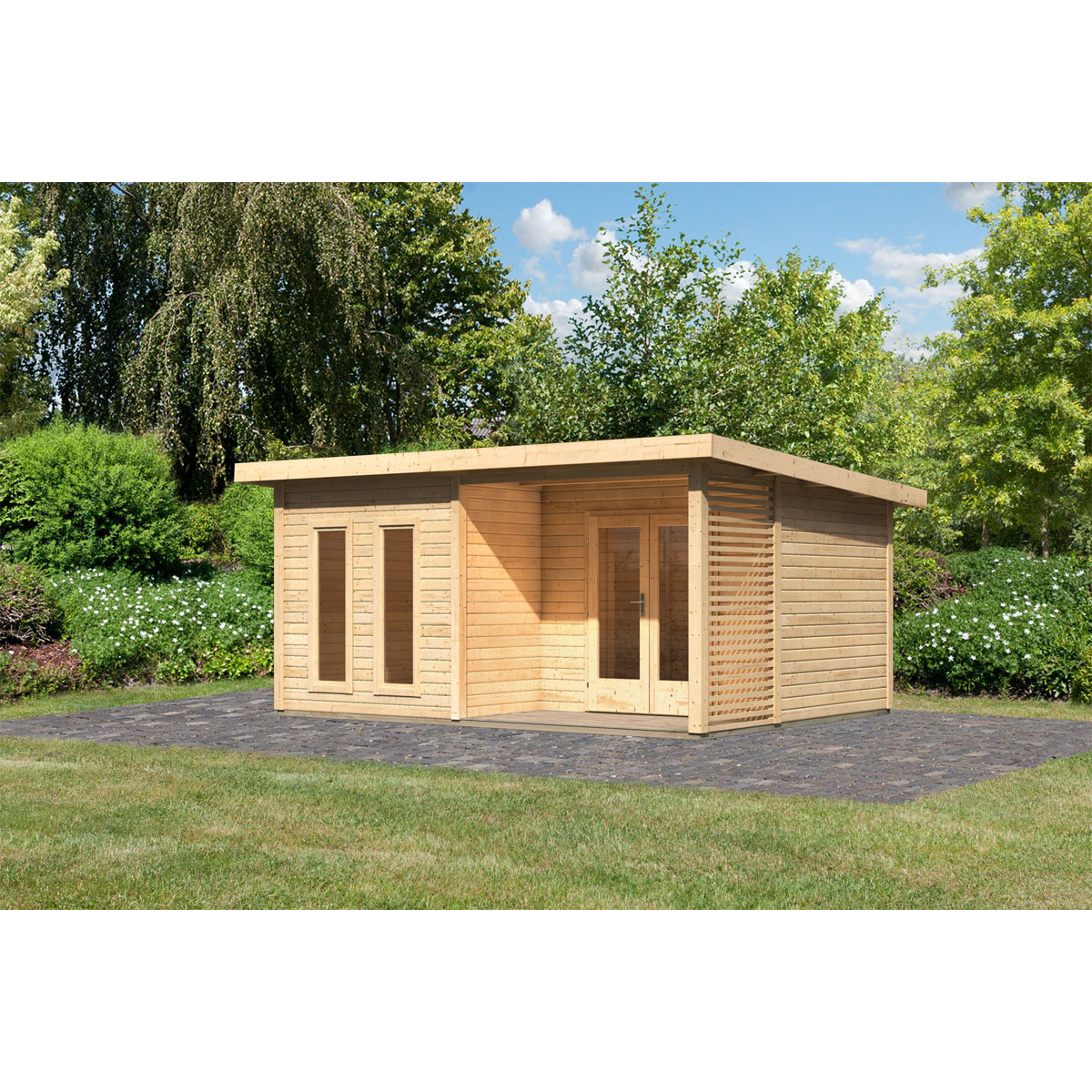 Karibu  Blockbohlenhaus Radeburg 5 naturbelassen