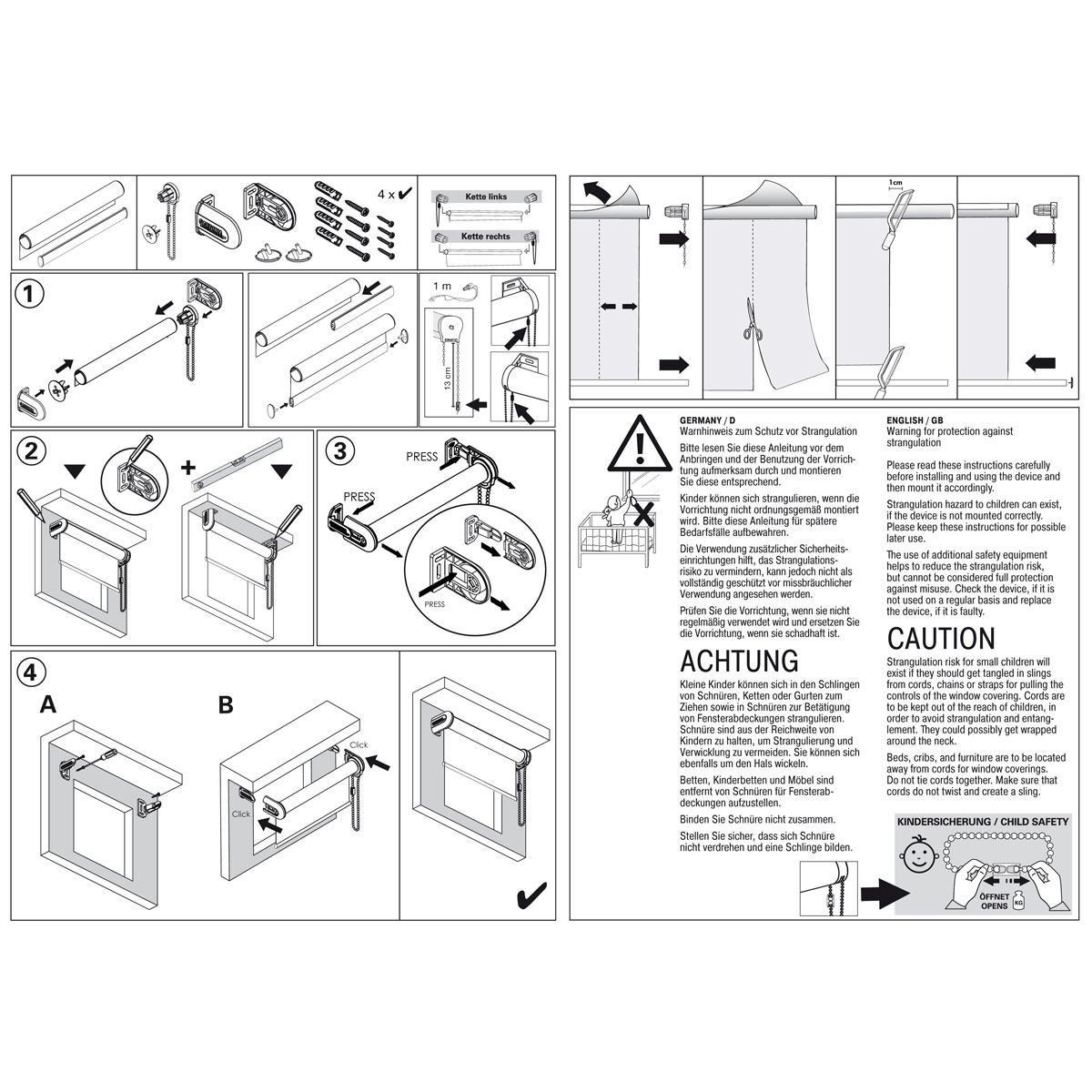 Gardinia Seitenzug-Rollo A3TV Nacht creme 92 x 180 cm Bild 9