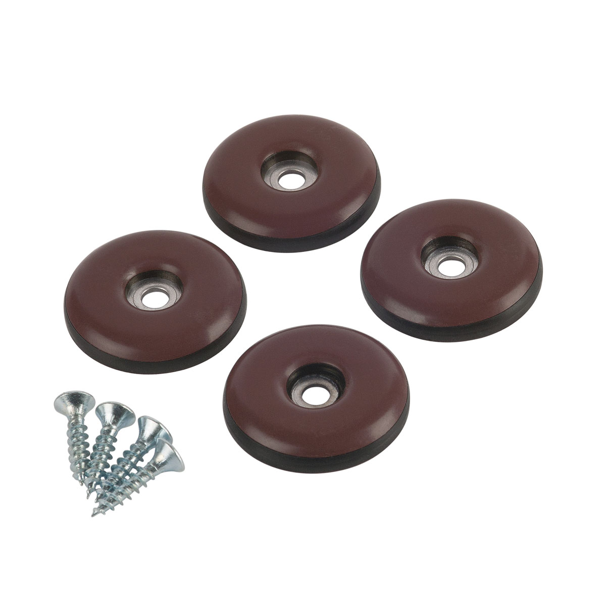 Suki Universalgleiter Easy Glider mit Schraube Durchmesser 2,2 cm braun 8 Stück