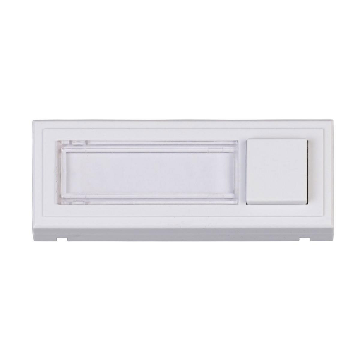 Klingelplatte Clipfix reinweiß