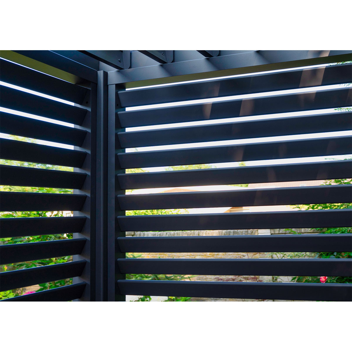 Lamellenwand 360-Serie anthrazit 110 x 240 cm Bild 7