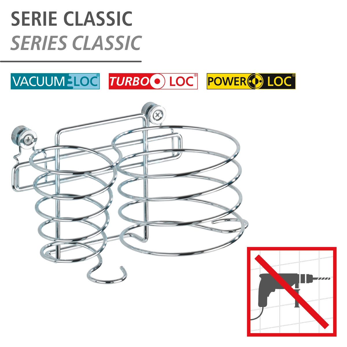 Wenko  Haartrocknerhalter und Glätteisenhalter Classic Bild 4