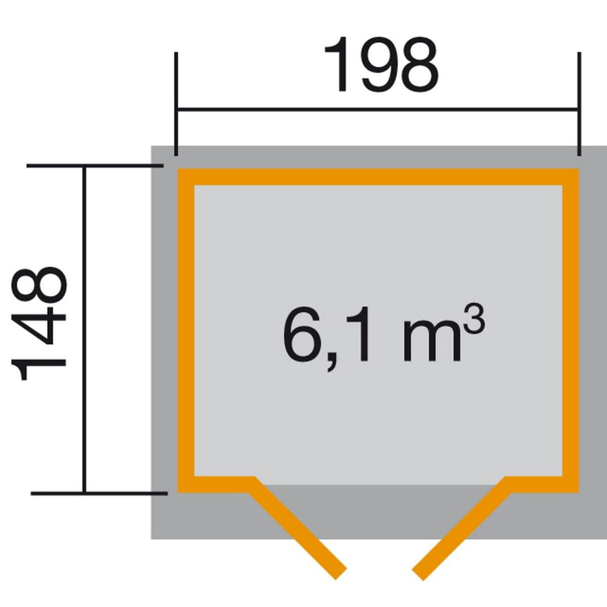 Weka Gartenhaus 325 222 x 192 x 223 cm Bild 2