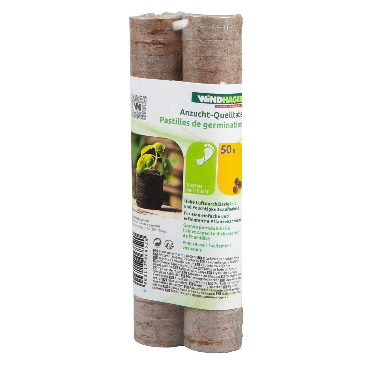 Windhager  Anzucht-Quelltabs 3,5x3,5x0,6 cm 50 Stück Bild 4