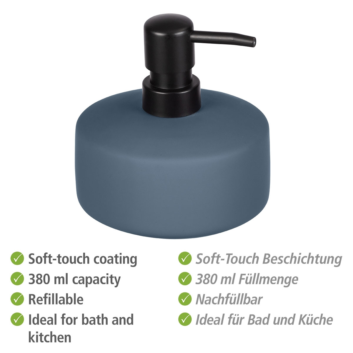 Wenko Seifenspender Avellino blau Bild 2