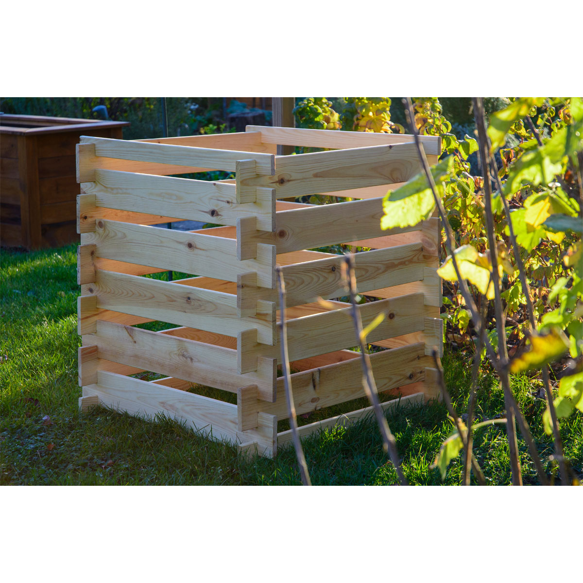 dobar Holz-KomposterStecki 78 x 78 x 78 cm Kiefer natur Bild 4