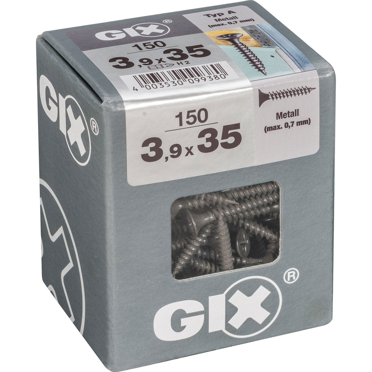 Gix Schnellbauschrauben B Trompetenkopf 3,9 x 35 mm 150 Stück Bild 2