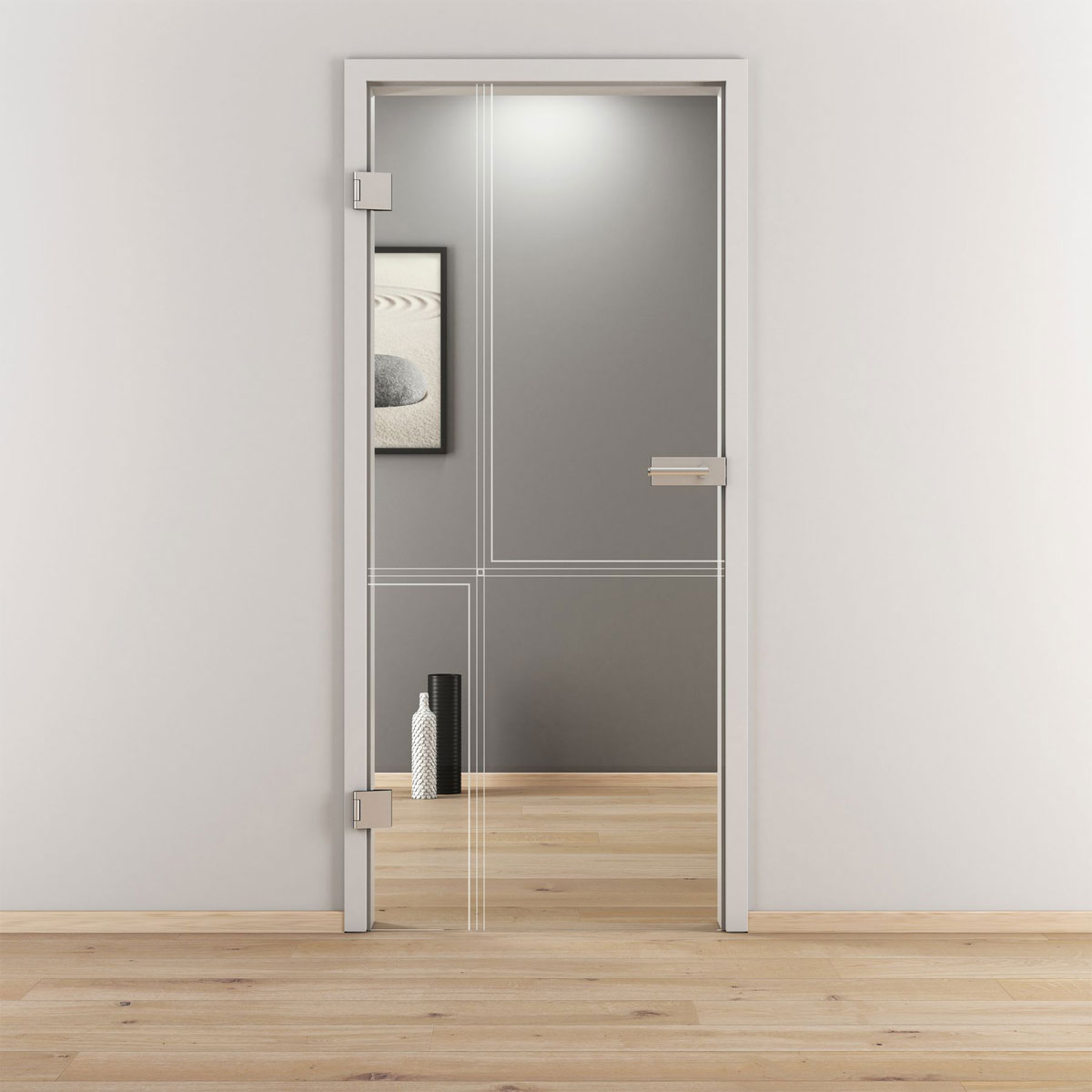 Novadoors Glasdrehtür NOVA 610 klar 70,9 x 197,2 cm Links