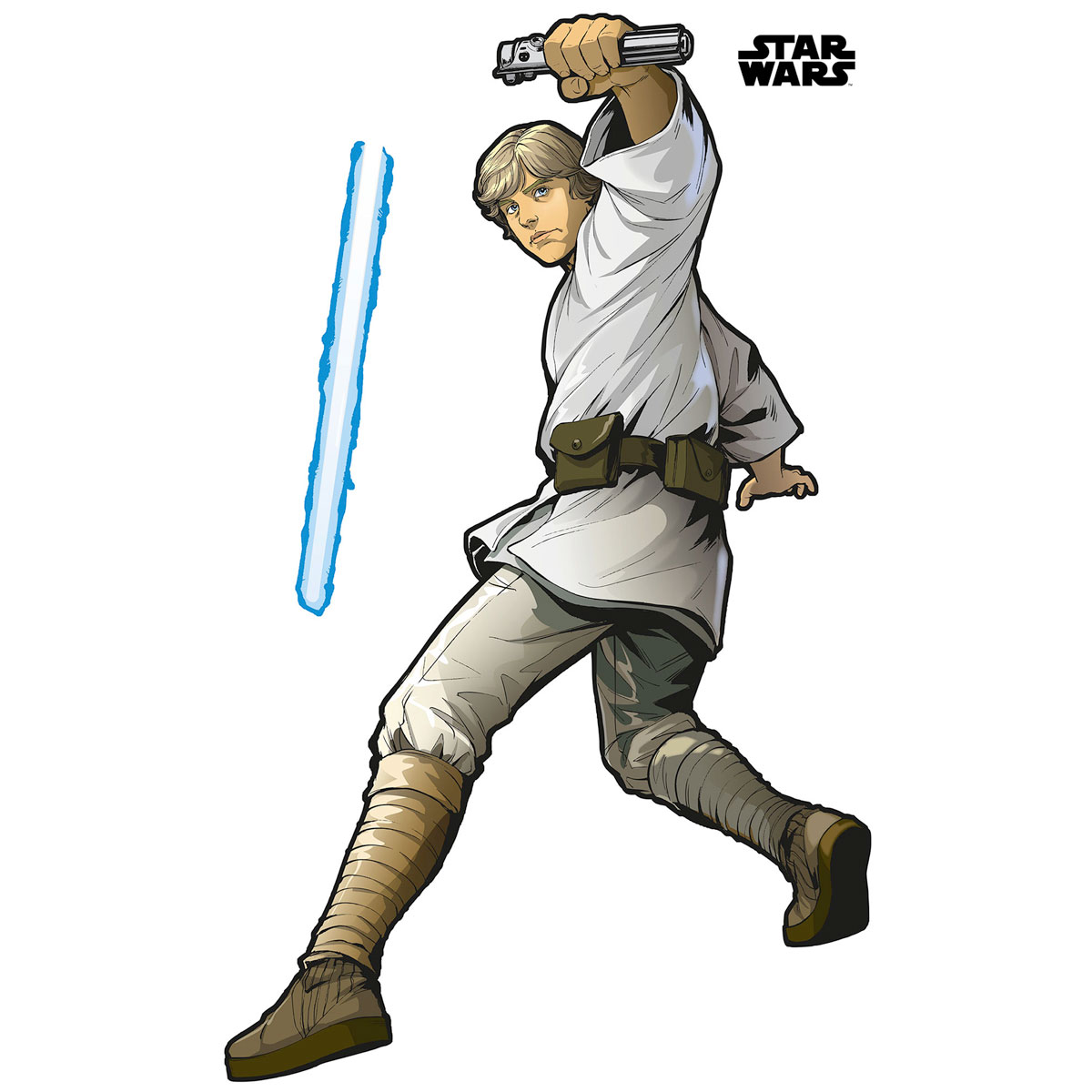 Komar  Selbstklebende Vlies Wandtattoo Star Wars XXL Luke Skywalker 127x200 cm Bild 2