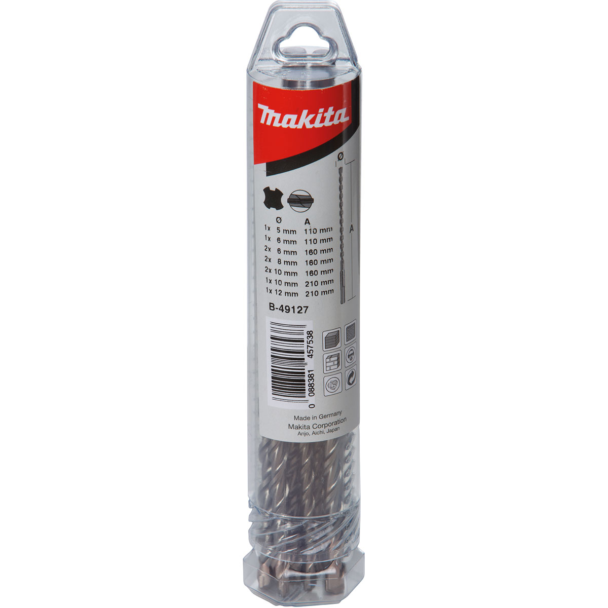 Makita Bohrer-Set SDS-Plus 10-teilig