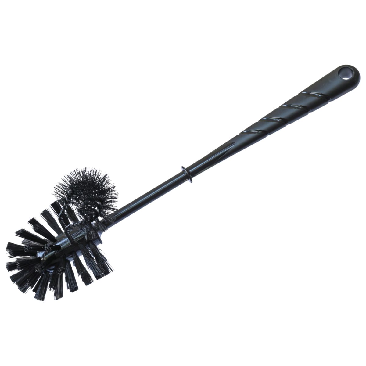 WC-Bürste profiliert Kunststoff Schwarz Randreiniger