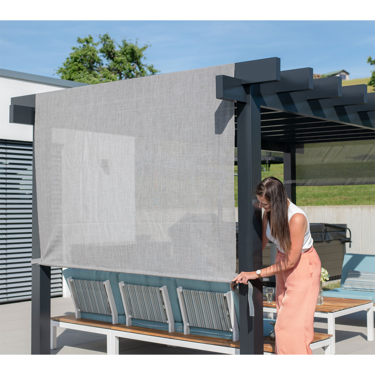 Sojag Pavillon Pergola Yamba 1016 295x495x252,6cm Anthrazit Bild 7