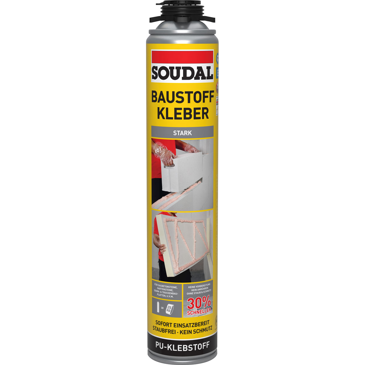 Soudal Baustoffkleber champagner mit Genius Gun-Technologie