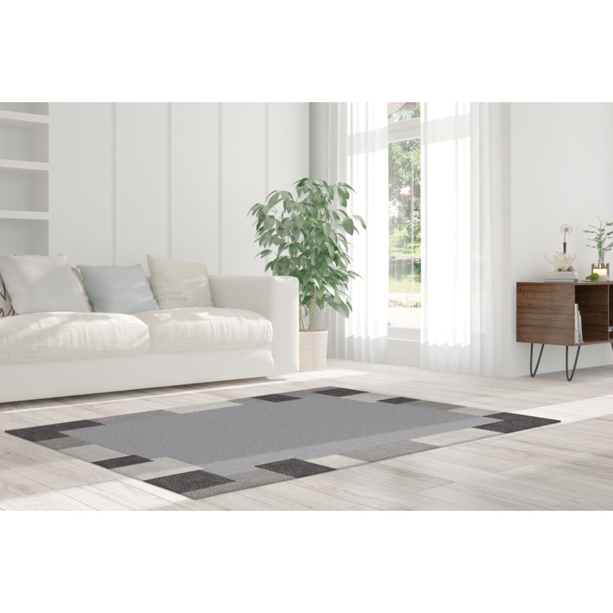 Spirit Frisee 3087 Taupe / Grau 70cm x 140cm Bild 2