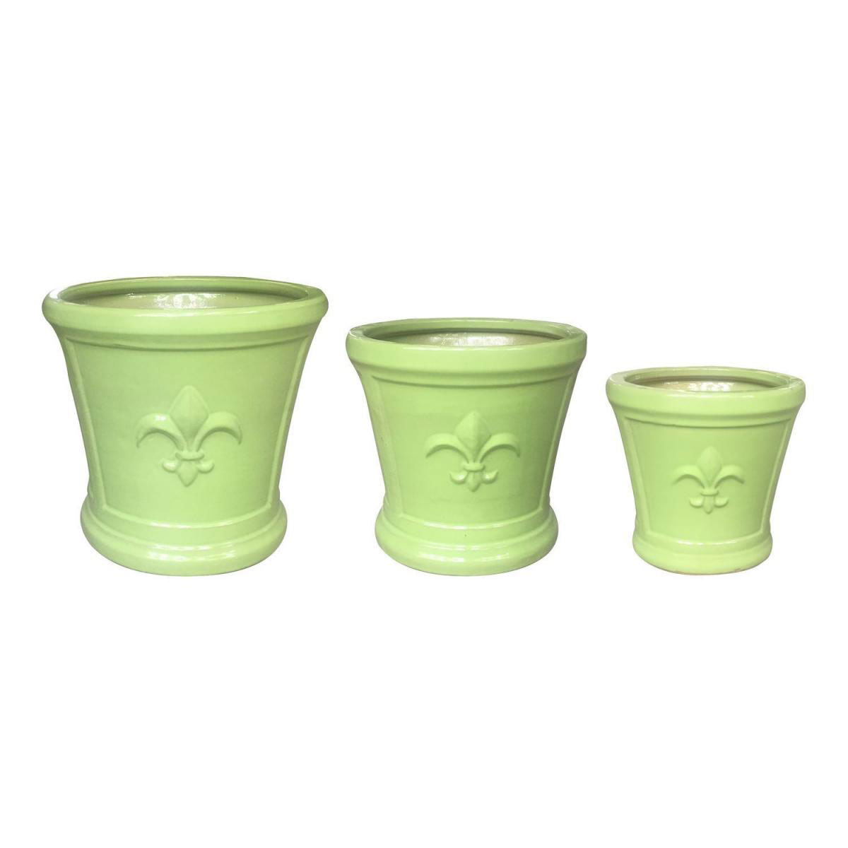 Haveson Pflanztopf Lilie 23 x 23 x 21 cm grün