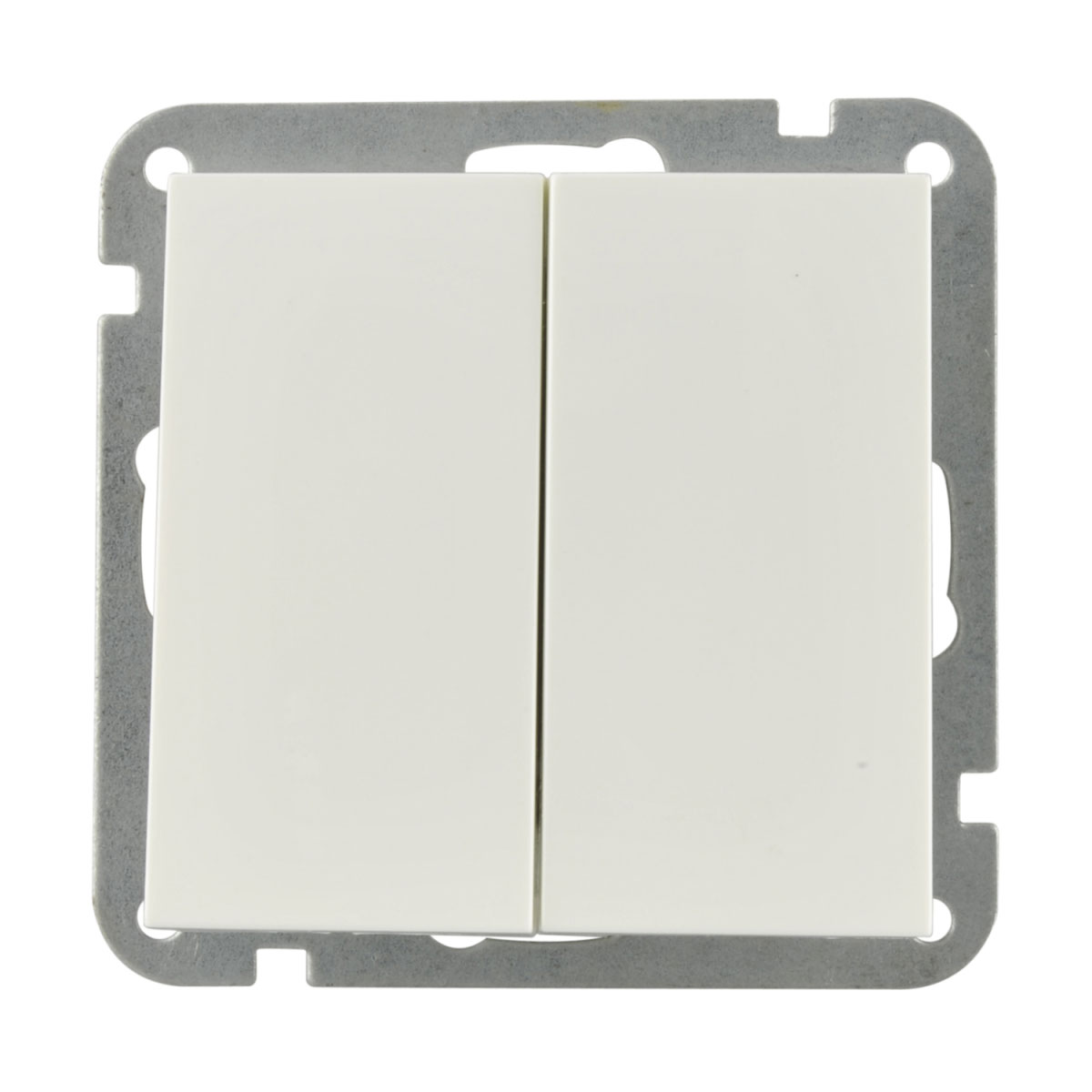 Doppel-/Wechselschalter Melbourne alpinweiß Serie 701