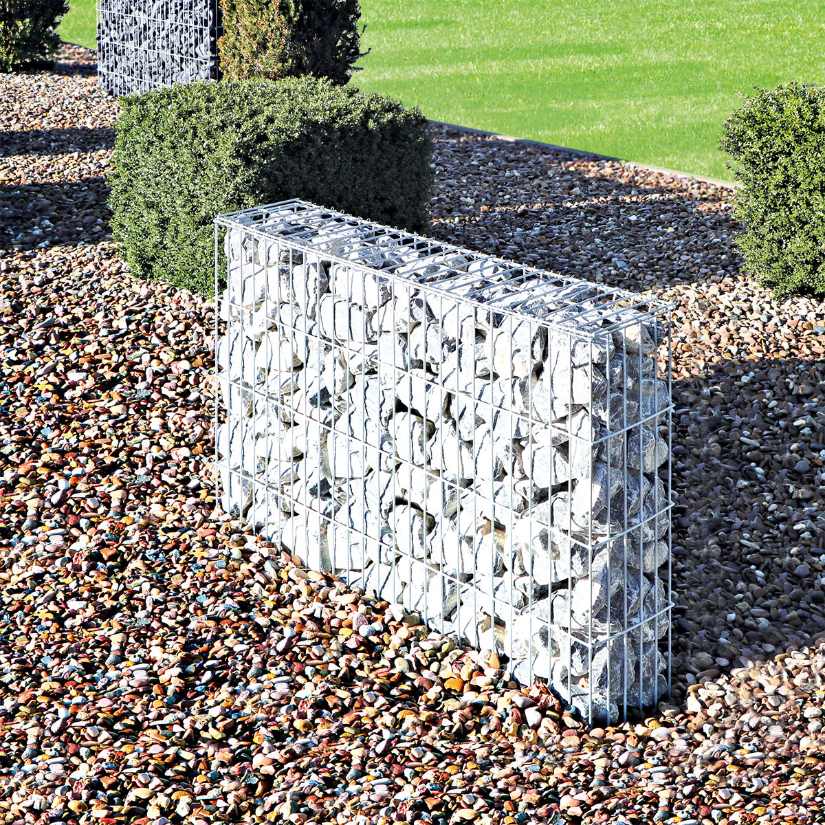 Wilk Gabionen-Zaun 120 x 80 x 25 cm Bild 2