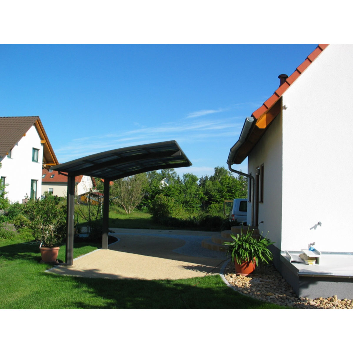 Ximax Carport Alu Portoforte 60 Mattbraun Bild 3