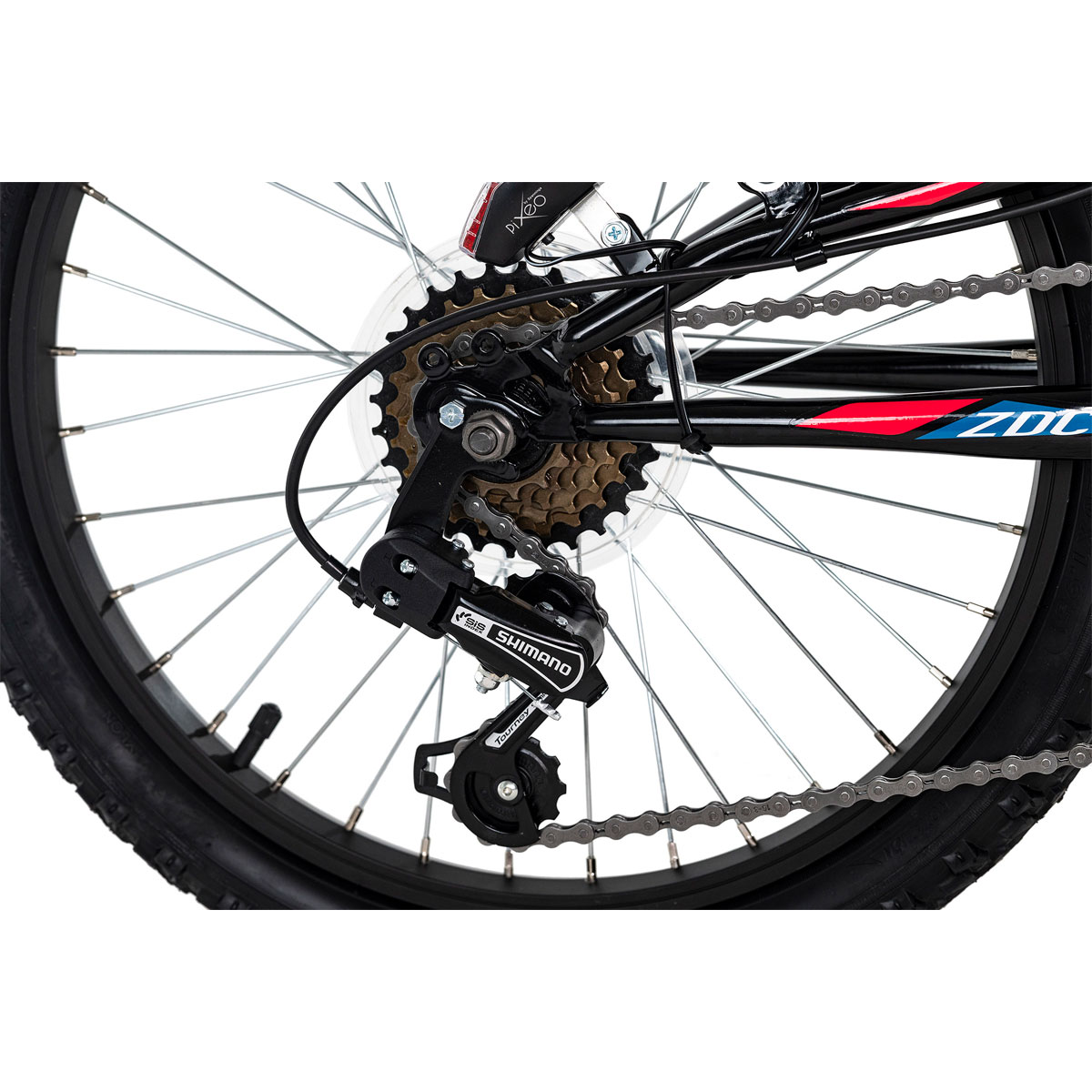 KS Cycling Mountainbike Fully ATB 20'' Zodiac schwarz-rot RH 31 cm  Bild 3