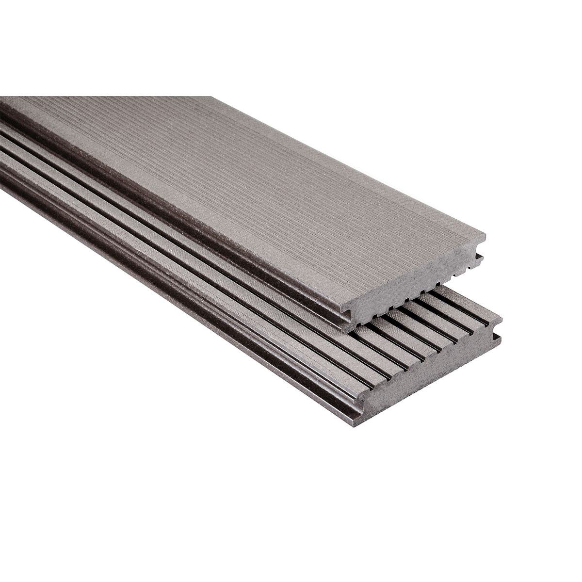 Kovalex Bodendiele Vollprofil gebürstet graubraun 26 x 145 mm