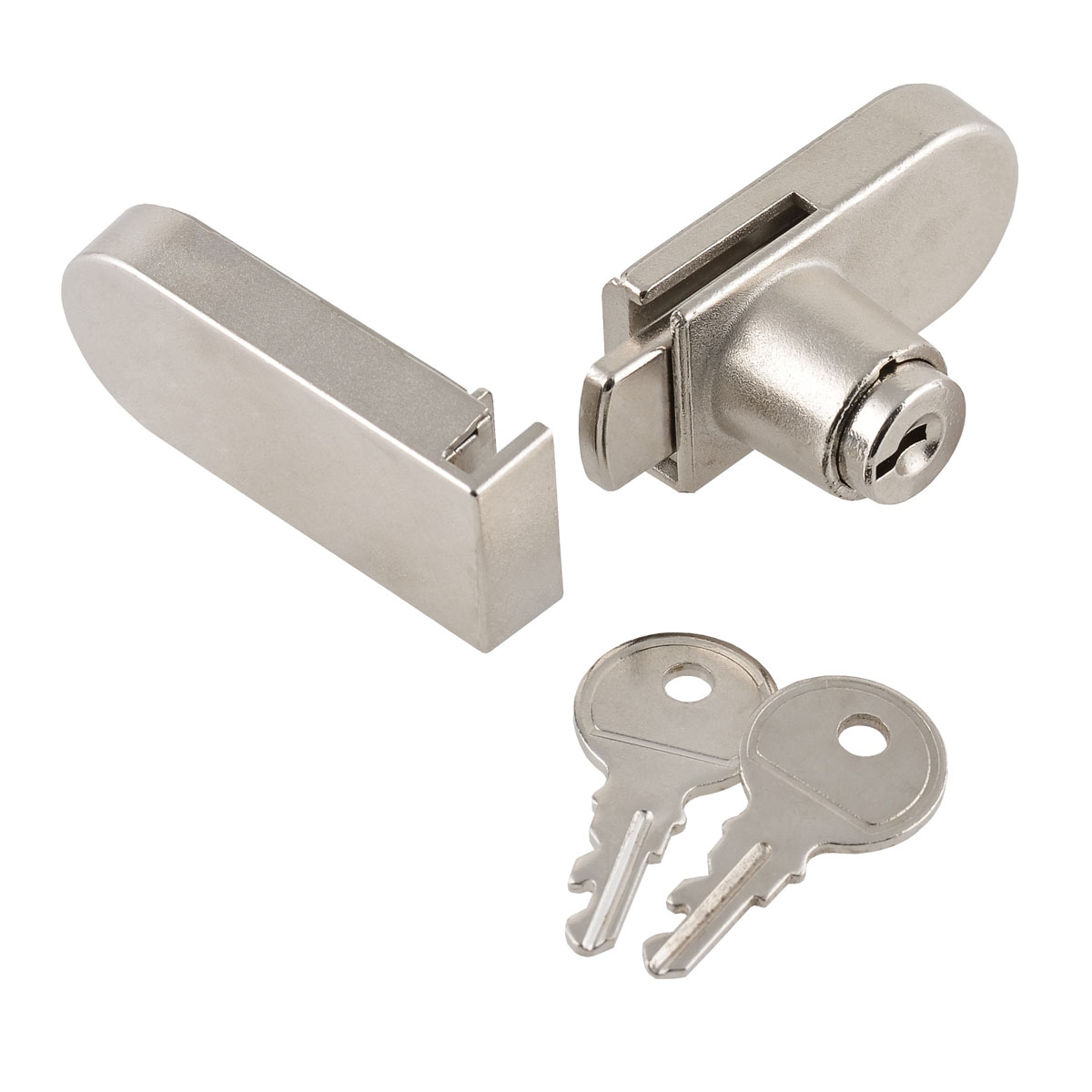 Suki Glastürschloss vernickelt für Ecktüren Bild 3