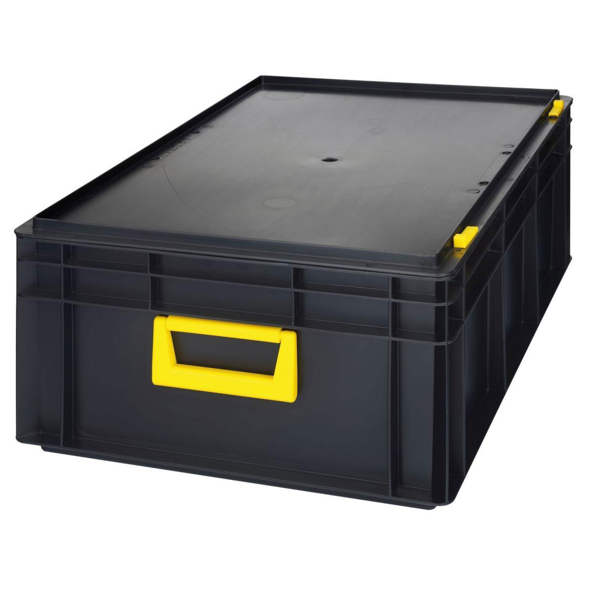 Tood Systemkoffer Newbox PC 42 2M stapelbar 60 x 40 x 23,3 cm schwarz-orange Bild 2