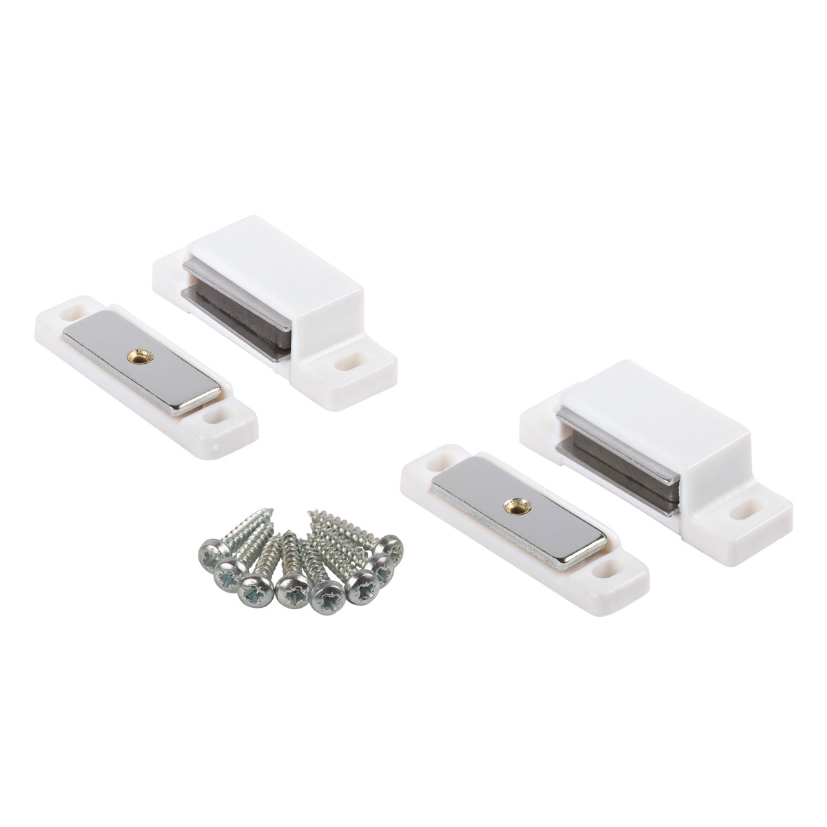 Suki Magnetschnäpper bewegliche Gegenplatte weiß 2 Stück Bild 3