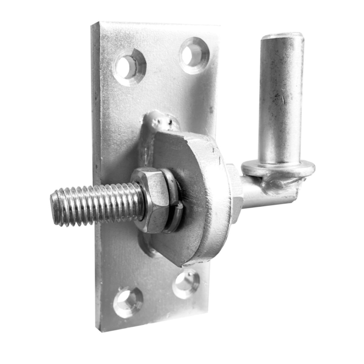 Haken auf Platte verstellb. Ø13 bvz