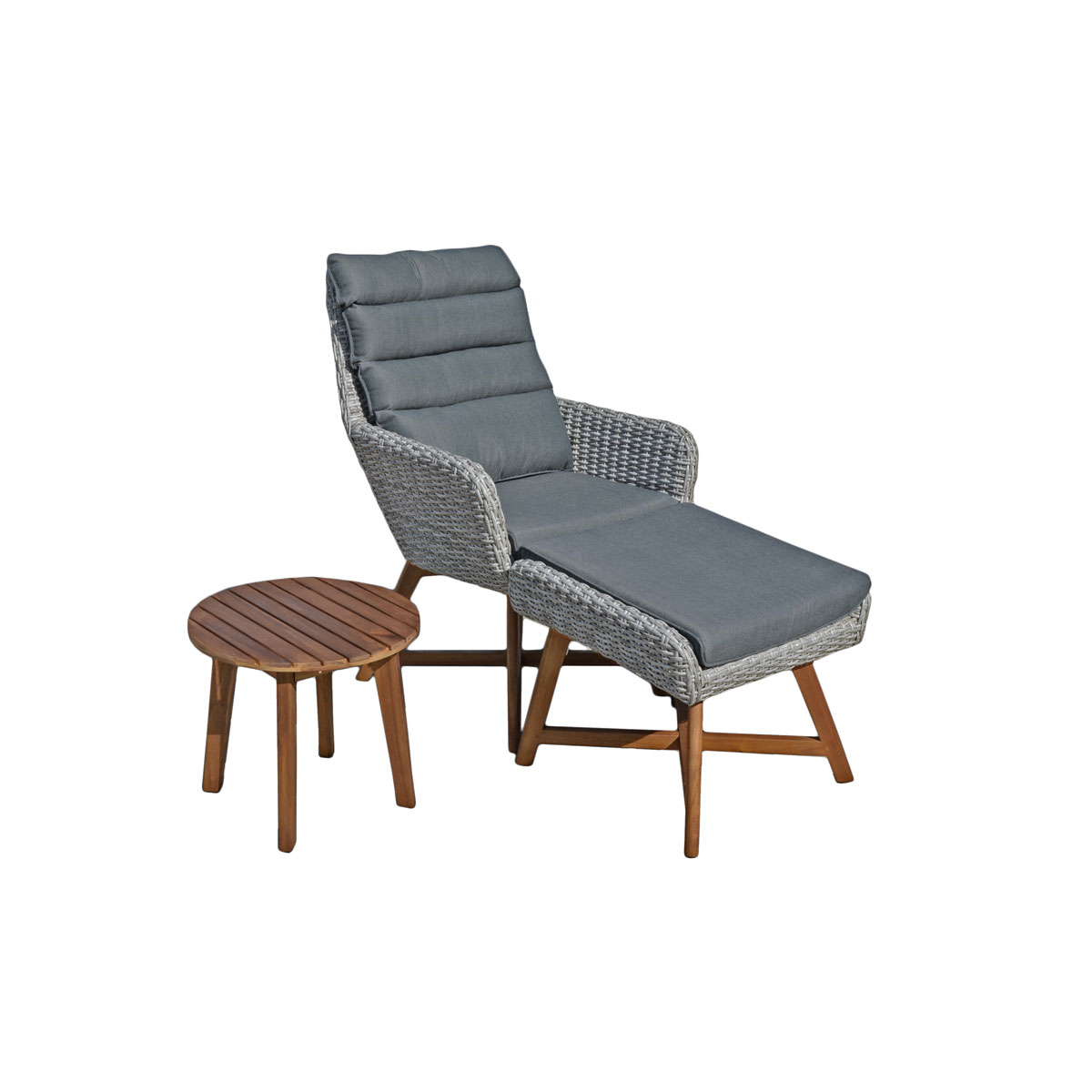 Lounger-Set Calvia grau