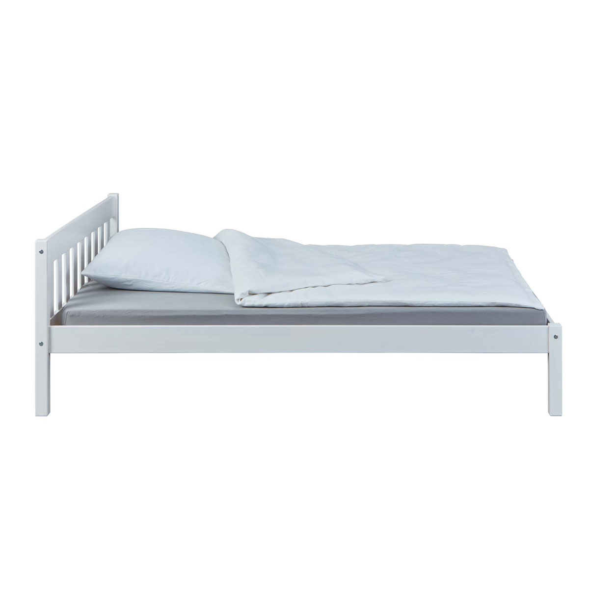 Inter Link Bett „Vilmar“, 148x70x210 cm, weiß lackiert, ohne Lattenrost Bild 3