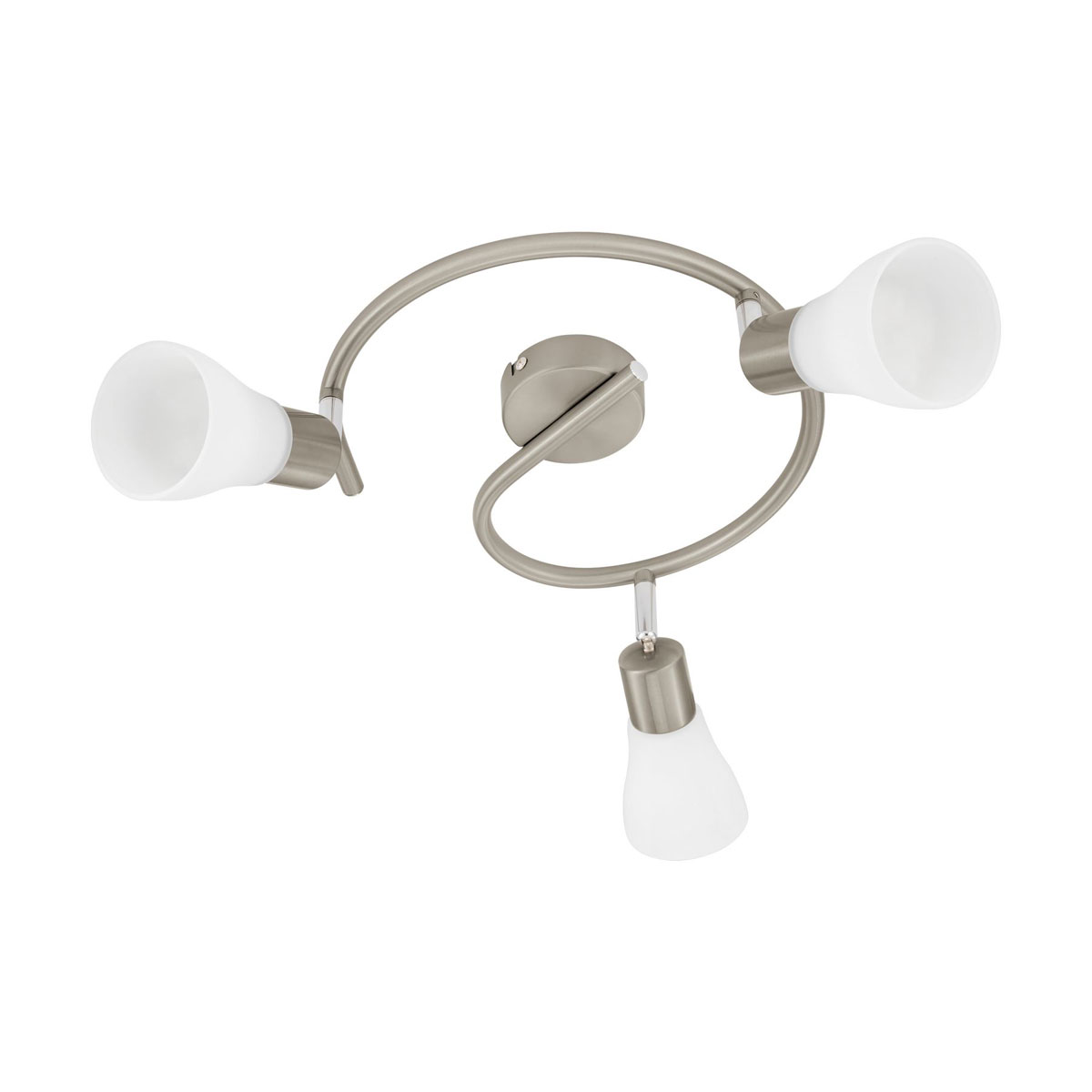 Eglo Spot Enea 3 G-Form silber-matt-weiß