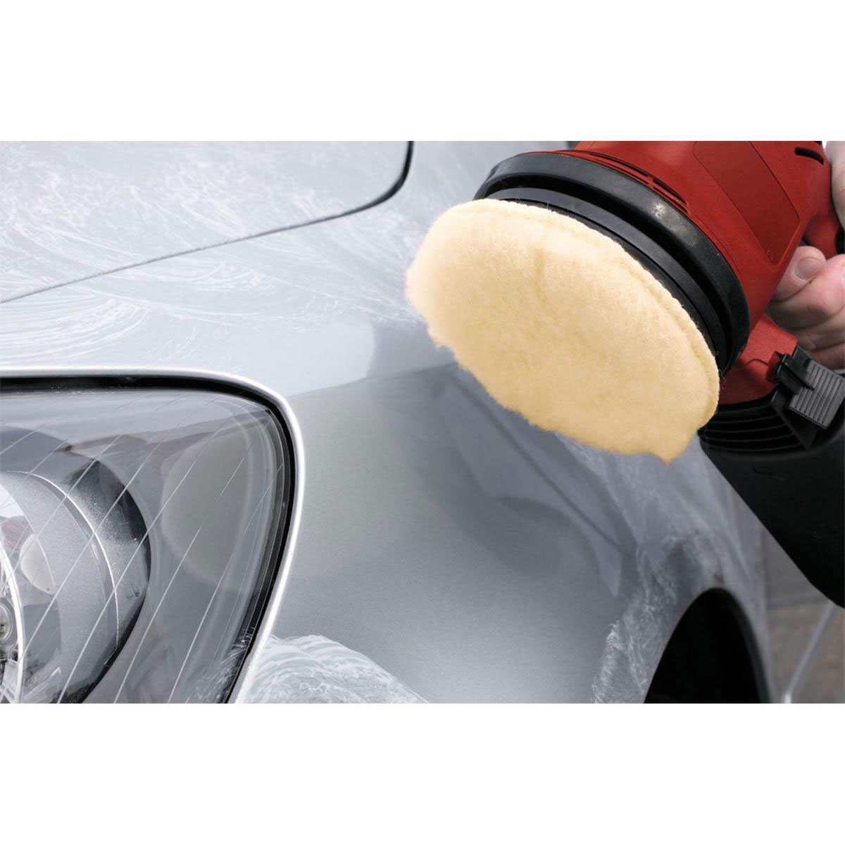 kwb  Polierhaube Quick Stick selbsthaftend Lammfell Bild 3