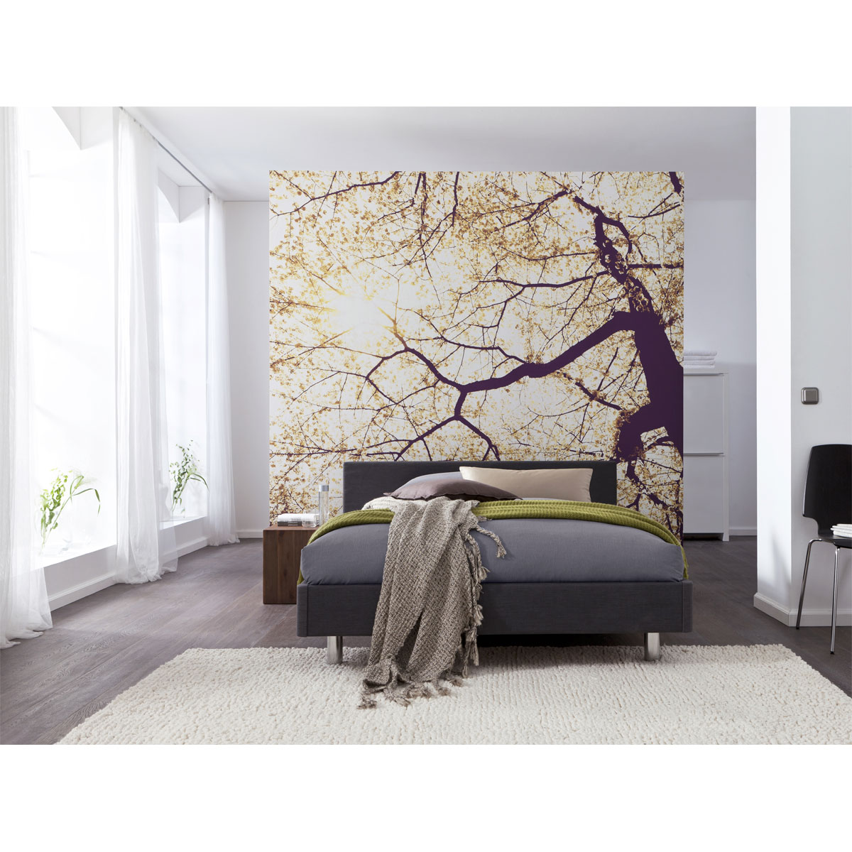 Komar  Vlies Fototapete Sunshine 250x250 cm