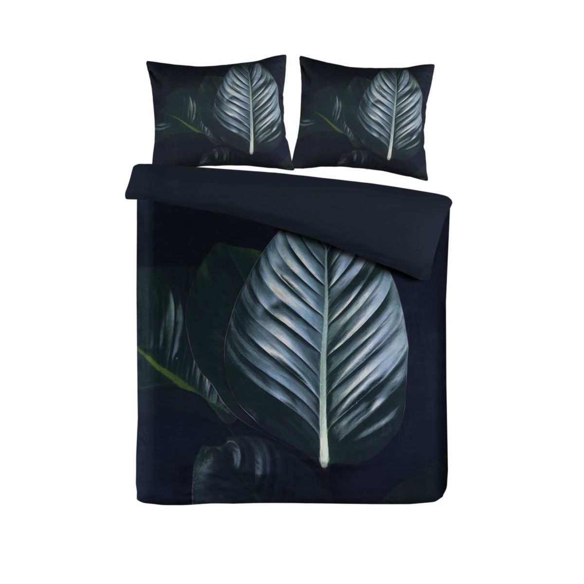 Bettwäsche Tropical 125-GB Schwarz / Grün 225cm x 225cm Bild 2