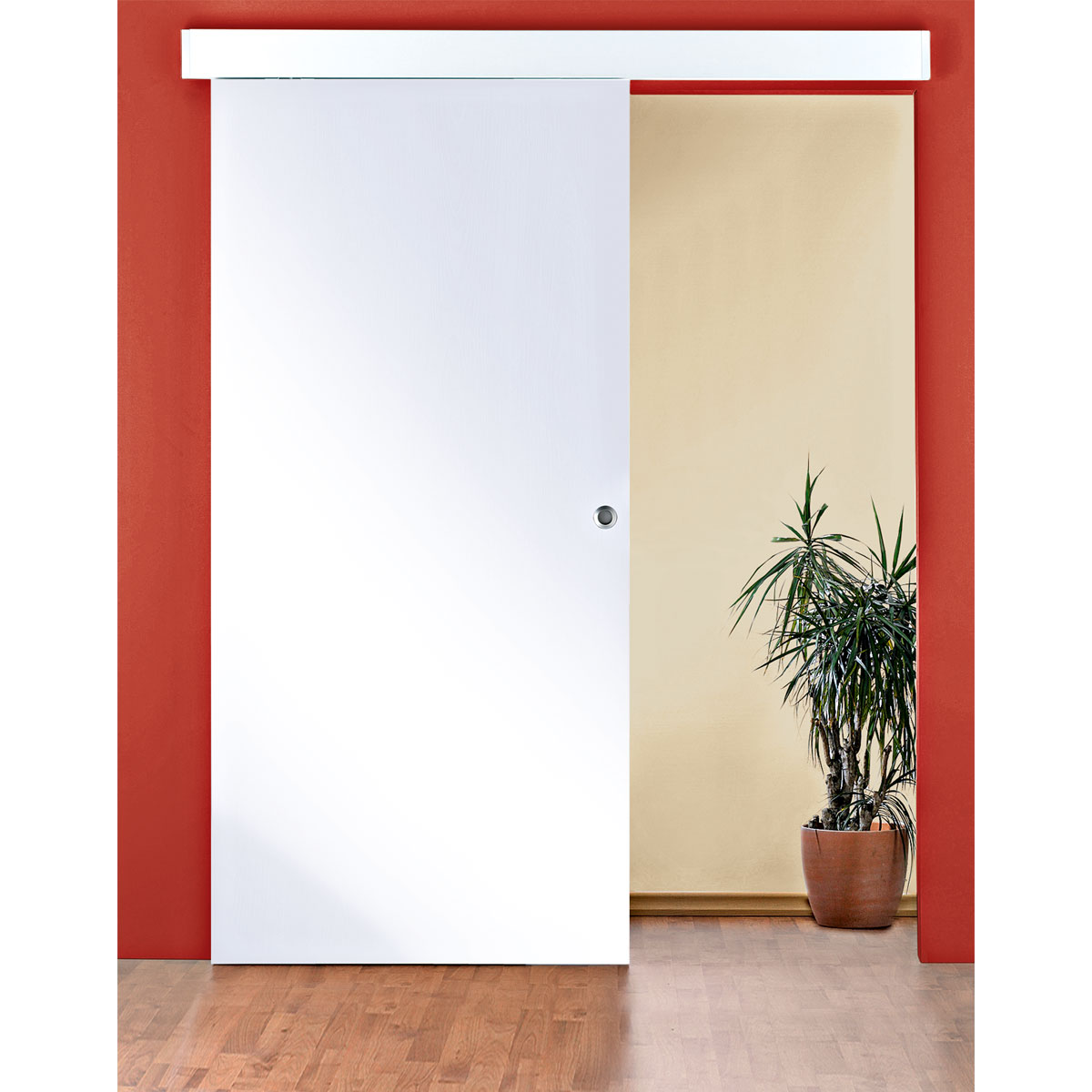Weißlack-Schiebetür 94,4 x 203,5 cm Bild 2