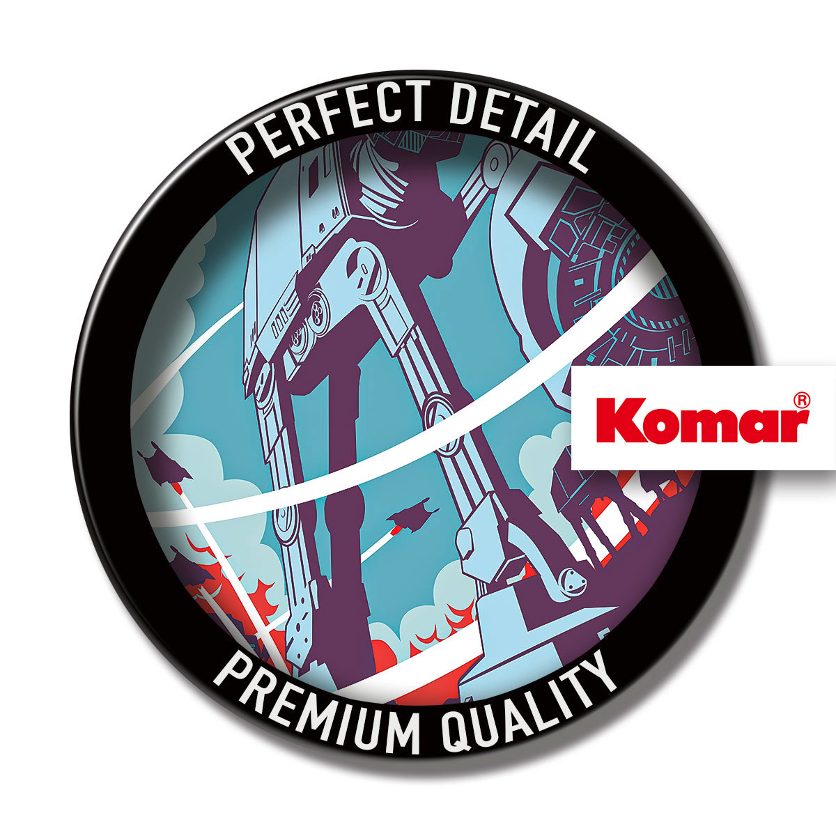 Komar  Wandbild Star Wars Classic Vector Hoth 30x40 cm Bild 3