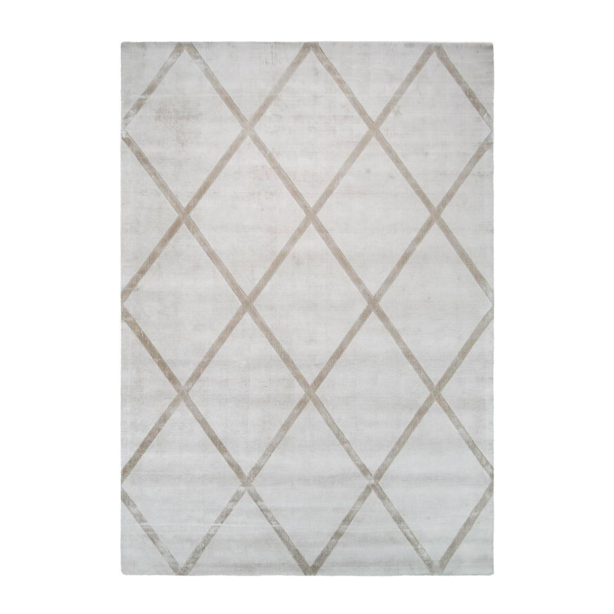 Kurzflorteppich „Luxury 210“ Elfenbein/Taupe, 120x170cm