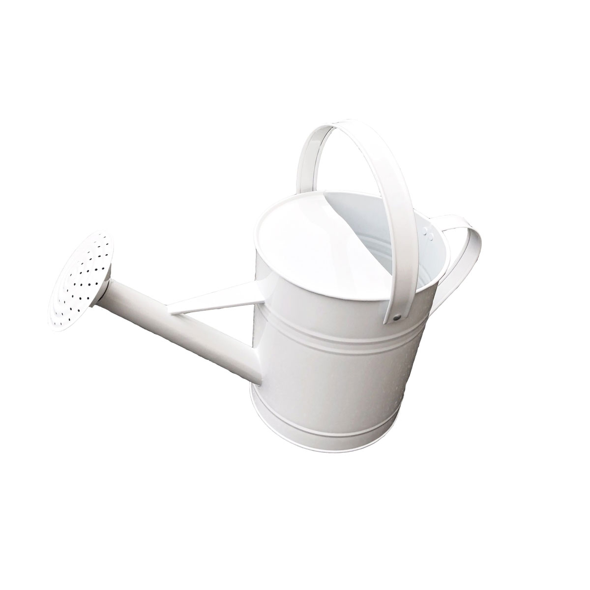 Haveson Gießkanne aus Zink 6 L weiß