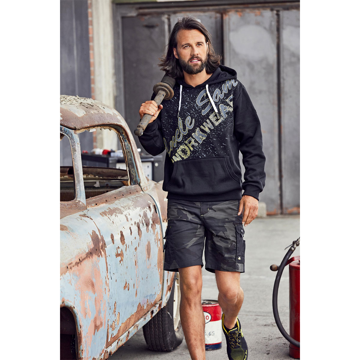 Terrax Workwear Terrax Sweathoody Herren anthrazit/ schwarz Gr. M Bild 2