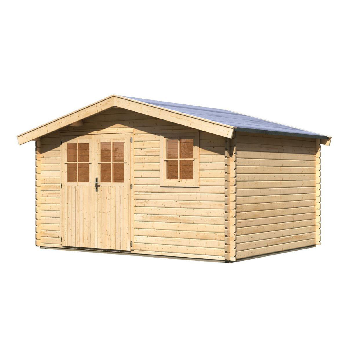 Karibu Gartenhaus Felsenau naturbelassen 387 x 297 x 241 cm Bild 2