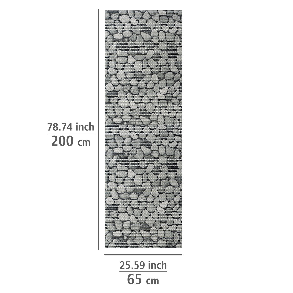 Wenko  Badematte Sassi 65 x 200 cm Weichschaummatte Bild 4