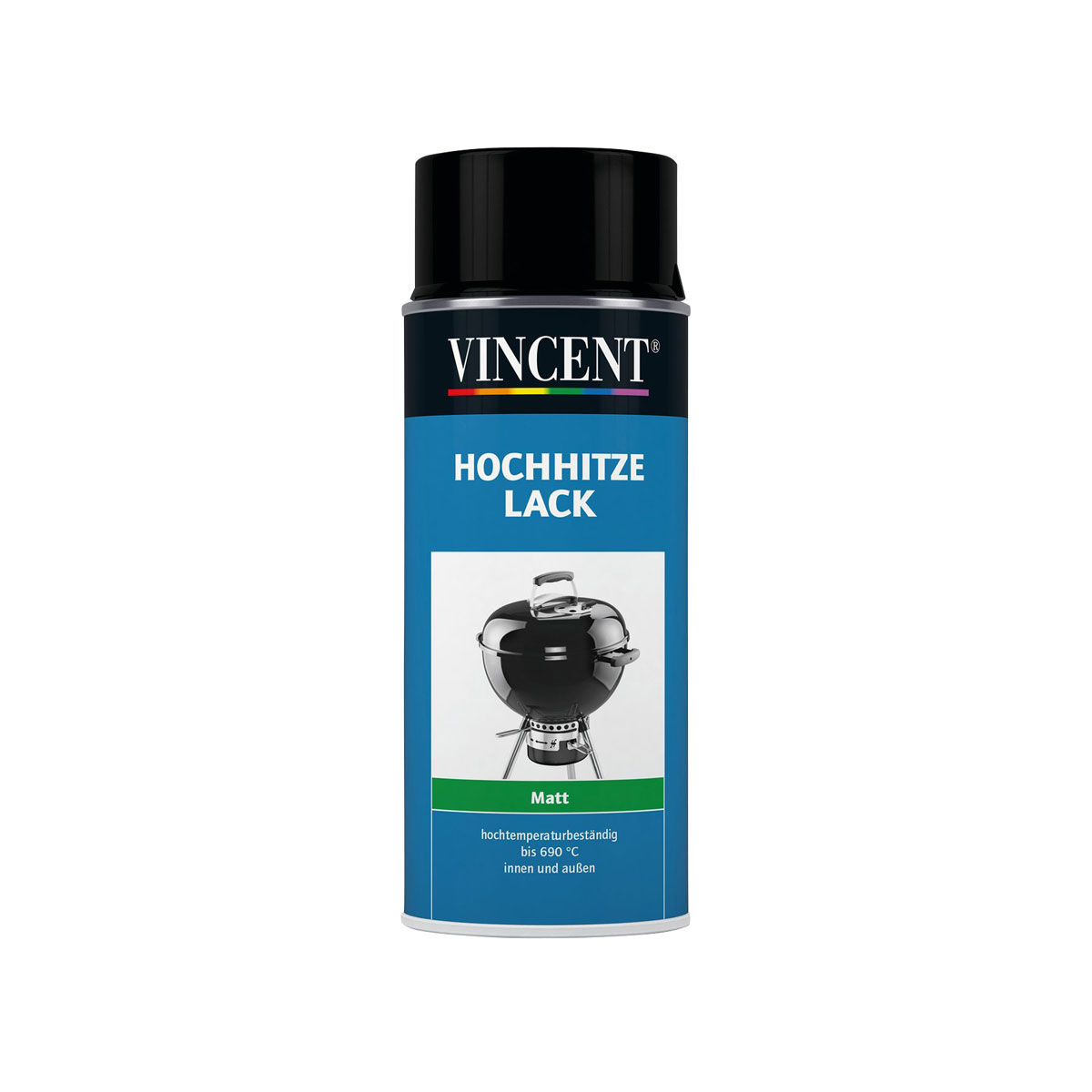 Vincent Hochhitze Lack matt schwarz 400 ml Bild 1