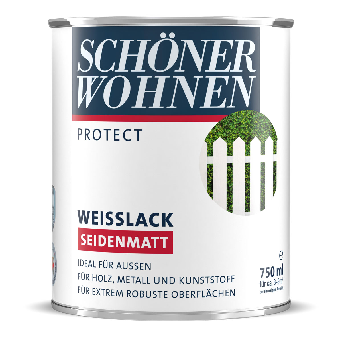 Schöner Wohnen Farbe Weißlack Protect seidenmatt 2,5 L