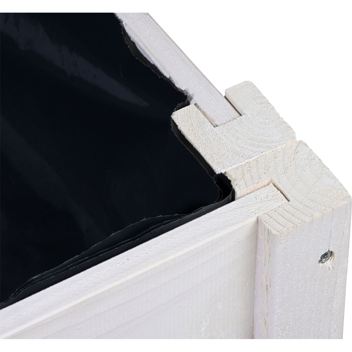 dobar Mährobotergarage mit Pflanzkasten 56 x 73 x 79 cm weiß Bild 4