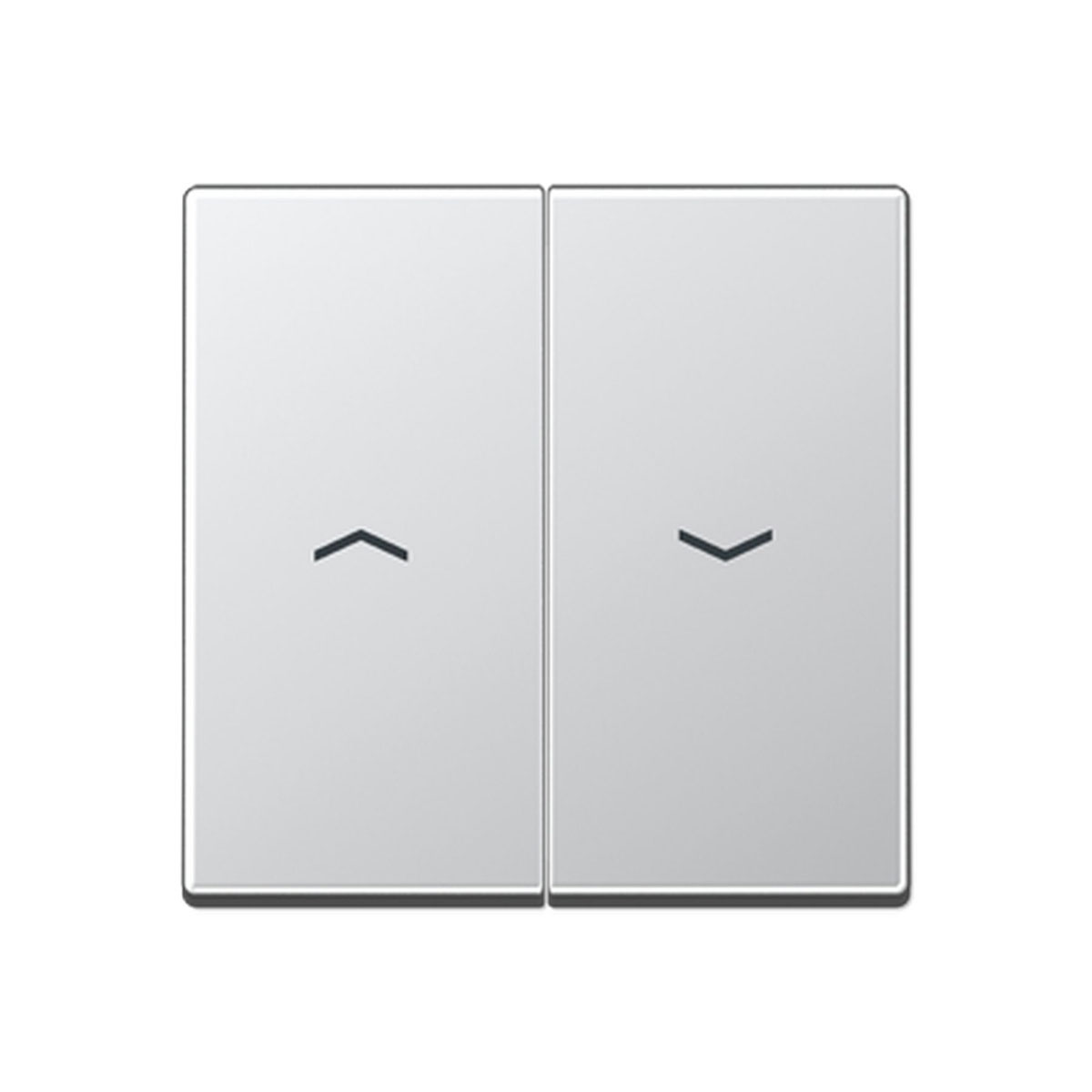 Jung Abdeckung für Jalousieschalter AS 500 aluminiumfarben