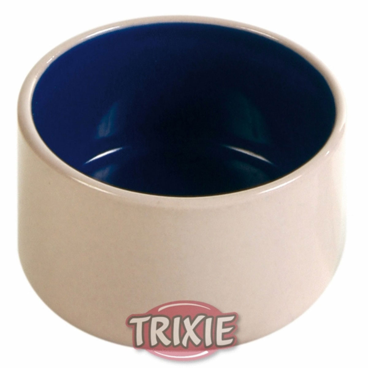 Trixie Napf Keramik creme/blau 100ml/ø7cm